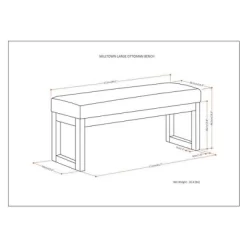 Large Madison Ottoman Bench - WyndenHall -Luxe Living Interiors Shop GUEST bd99d053 09a1 4269 9f79 882e462d4782