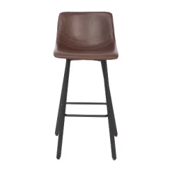 Merrick Lane Set Of 2 Modern Upholstered Stools With Contoured, Low Back Bucket Seats And Iron Frames 19 Merrick Lane Set Of 2 Modern Upholstered Stools With Contoured, Low Back Bucket Seats And Iron Frames -Luxe Living Interiors Shop GUEST bdd6ac26 7746 4186 95e7 2634078af37d