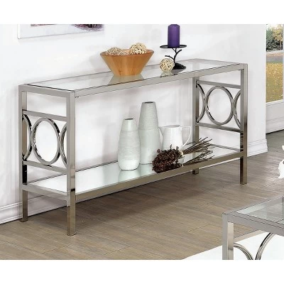 Nora Console Table Chrome - HOMES: Inside + Out 3 Nora Console Table Chrome - HOMES: Inside + Out