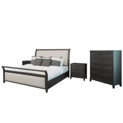 4pc Cindi Sleigh Bedroom Set Gray - Abbyson Living -Luxe Living Interiors Shop GUEST bf879cc4 86c6 47e8 948f f2fdfc9008cc