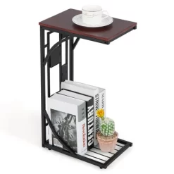 Costway 1PC2 PCS C-Shaped Side Sofa Narrow Snack Table For Living Room Bedroom Small Space -Luxe Living Interiors Shop GUEST bf91014b c7de 4c1c abd2 d883ca14d751