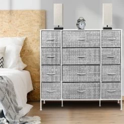 Sorbus Drawer Dresser For Bedroom Clothes Storage Gray/White -Luxe Living Interiors Shop GUEST c09cd46a fa77 4d3c aa64 f2303e4286c4