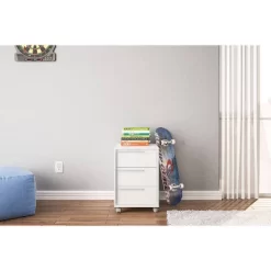 Maia 3 Drawer File Cabinet White - Polifurniture -Luxe Living Interiors Shop GUEST c0f02253 ceeb 4199 b3ad ebcc5b5908e7