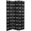 6" Double Sided Glam Leather Print Canvas Room Divider Black - Oriental Furniture -Luxe Living Interiors Shop GUEST c1721174 b0b1 47c2 a530 12a956f29d51
