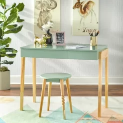 Alena Desk And Stool Set - Buylateral -Luxe Living Interiors Shop GUEST c2609d36 1d09 4ae1 8d3c 12dd0ecd09a8