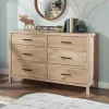 Pacific View 6 Drawer Dresser Prime Oak - Sauder -Luxe Living Interiors Shop GUEST c27fead6 a907 40f5 b39a fa2fc3d1996e