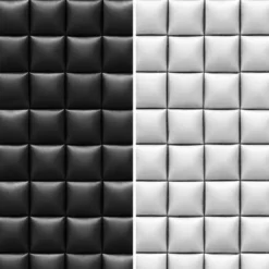 6" Double Sided Glam Leather Print Canvas Room Divider Black - Oriental Furniture -Luxe Living Interiors Shop GUEST c285793e a646 440a 9aad 30aed90c177f