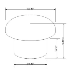 Maddalena Mushroom Stool - Opalhouse™ Designed With Jungalow™ -Luxe Living Interiors Shop GUEST c2878331 038a 4ac5 ad14 266eb978ce44