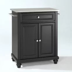Cambridge Stainless Steel Top Portable Kitchen Island/Cart - Crosley -Luxe Living Interiors Shop GUEST c32125d6 f4bb 4ee7 9ff9 1e1fea8a1012