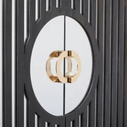 Art Deco Contemporary Mirrored Wood Cabinet Black - Olivia & May 27 Art Deco Contemporary Mirrored Wood Cabinet Black - Olivia & May -Luxe Living Interiors Shop GUEST c3a1382f d9b0 4544 bf9d b63b1ccb03ee