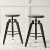 Set Of 2 Isla Swivel Barstool Antique Wood - Christopher Knight Home -Luxe Living Interiors Shop GUEST c4288020 95c9 403e a00c 4ce6b2d26336