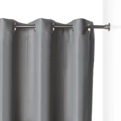 Room Dividers Now Tension Rod Room Divider Kit - XX-Large A, 8ft Tall X 10ft - 12ft 6in Wide, Slate Gray (With Curtains) -Luxe Living Interiors Shop GUEST c4988763 8772 46c1 b9f6 eed3a21d6819