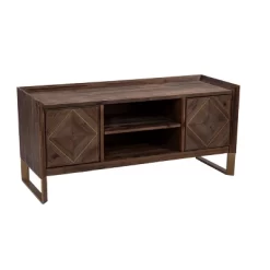 Glacerad Reclaimed Wood Media Console For TVs Upto 50" Brown - Aiden Lane -Luxe Living Interiors Shop GUEST c5ca11b1 d694 4204 b4c7 035d6a35a4c8
