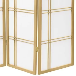 6 Ft. Tall Double Cross Shoji Screen - Special Edition - Gold (5 Panels) -Luxe Living Interiors Shop GUEST c5e73bd0 c4f1 4f16 9c70 e53c4e5c06f0
