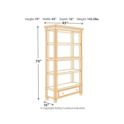 75" Realyn Bookshelf - Signature Design By Ashley -Luxe Living Interiors Shop GUEST c628416f 4b58 486d ad62 2272d12e4f88