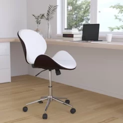 Merrick Lane Office Chair Mid-Back Ergonomic Executive Swivel Office Chair With Tilt-Lock And Tilt Tension Controls -Luxe Living Interiors Shop GUEST c63869e0 178a 40fc 8573 47c850d921b2