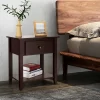 Costway 2PCS Nightstand Sofa End Side Table W/ Storage Drawer Bottom Shelf Espresso -Luxe Living Interiors Shop GUEST c684ea3d 5c2b 45c0 bc25 778325403d69