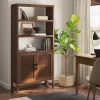 70.5" Warwick Storage Bookcase Brown - Threshold™ -Luxe Living Interiors Shop GUEST c71f805a 00af 4dae 8e76 a25403ccde6a