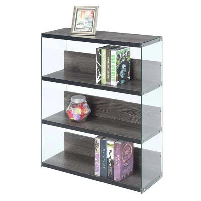 40.25" SoHo 4 Tier Wide Bookcase - Breighton Home 4 40.25" SoHo 4 Tier Wide Bookcase - Breighton Home - Image 2