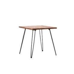 Leonardo End Table Weathered Fir & Black - Boraam