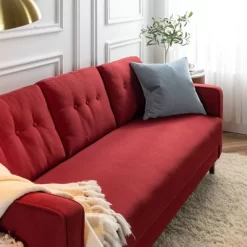 76" Mikhail Sofa Ruby Red - Zinus -Luxe Living Interiors Shop GUEST c96a49de e05e 4e27 b4b7 db8389820513
