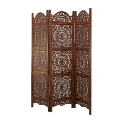 Bohemian Wood Room Divider Screen - Olivia & May -Luxe Living Interiors Shop GUEST ca112684 5842 493d afe0 fe6c5bec62e6