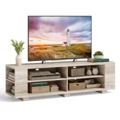 Costway TV Stand Entertainment Media Center Console For TV's Up To 65'' W/Storage Shelves -Luxe Living Interiors Shop GUEST caa8e7c7 2e8e 493d a12c 0c13893f18dd