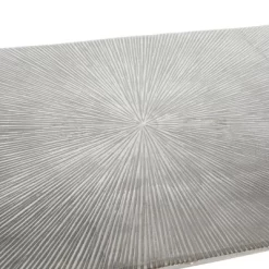 Glam Aluminum Console Table Silver - Olivia & May -Luxe Living Interiors Shop GUEST ccbddb53 972d 4b42 b964 5413e0080443