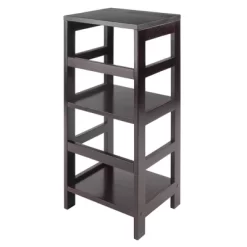 29.21" 2 Tier Leo Shelf Storage Or Bookshelf Narrow Espresso Finish - Winsome -Luxe Living Interiors Shop GUEST cdfed669 478c 447f 9920 3fffaff2835f