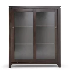 36" Essex Medium Storage Cabinet Mahogany Brown - WyndenHall -Luxe Living Interiors Shop GUEST ce060cbe a9cb 4795 b198 088aee683b98