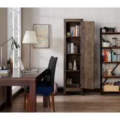 70.86" Doney 4 Shelf Bookcase Oak - MiBasics -Luxe Living Interiors Shop GUEST cf55080a ea8c 4968 99b4 0d83e0d77213
