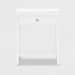 Hampton Side Table With Drawer White - Finch -Luxe Living Interiors Shop GUEST d01054cd 634b 467b b5eb 1337896a848b