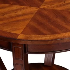 Elm Lane Farmhouse Rustic Cherry Wood Round Accent Side End Table 26" Wide Natural Curving Legs Living Room Home House Entryway 11 Elm Lane Farmhouse Rustic Cherry Wood Round Accent Side End Table 26" Wide Natural Curving Legs Living Room Home House Entryway -Luxe Living Interiors Shop GUEST d10a1883 42a2 483d aefb bf66be4f6ee9