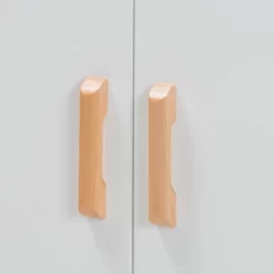 Russell Two-Tone Wood 2 Door Sideboard White/Oak Brown - Baxton Studio -Luxe Living Interiors Shop GUEST d139620c 5152 491e 9962 671fee208502