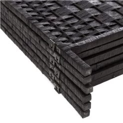 Legacy Decor 3, 4, 5, 6, Or 8 Panels Diamond Weave Bamboo Fiber Privacy Partition Screen, Black, Brown, Red/Honey, Or Beige Color