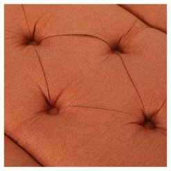 Dilwyn Tufted Ottoman - Orange - Christopher Knight Home -Luxe Living Interiors Shop GUEST d2e6c7d8 5886 4b02 b04a 68181ea30086