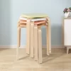 Costway Set Of 4 Colorful Square Stools Stackable Wood Stools With Anti-slip Felt Mats 1 Costway Set Of 4 Colorful Square Stools Stackable Wood Stools With Anti-slip Felt Mats -Luxe Living Interiors Shop GUEST d548d18c b089 42c0 8636 f6fe3b553077