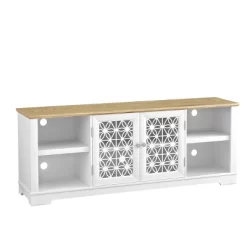 70" Modern Style TV Stand For TVs Up To 75" White - Festivo