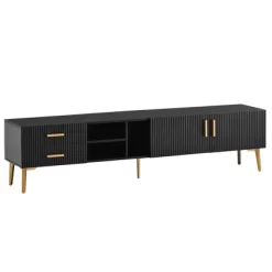 Modern TV Stand For TVs Up To 77'' With 5 Champagne Legs-ModernLuxe -Luxe Living Interiors Shop GUEST d5d2b286 d9ed 4396 ab6d 0ca336b29c69