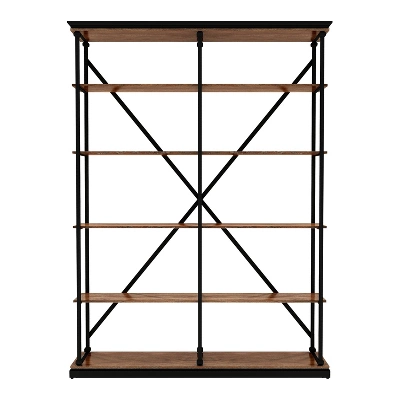 84.25"x58" Cadboll 5 Layer Bookcase - MiBasics 8 84.25"x58" Cadboll 5 Layer Bookcase - MiBasics - Image 6