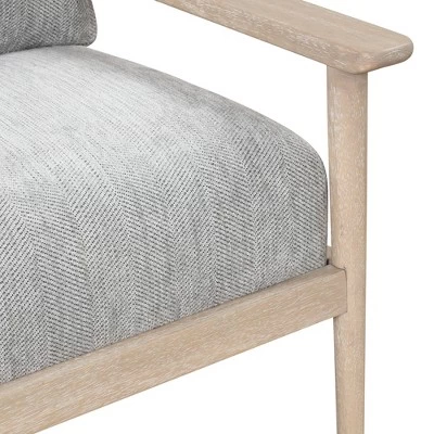 Retro Accent Chair With Solid Wood Frame And Vertical Slatted Back-ModernLuxe 13 Retro Accent Chair With Solid Wood Frame And Vertical Slatted Back-ModernLuxe - Image 11