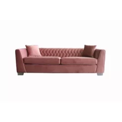 Cambridge Contemporary Sofa Steel/Blush - Armen Living -Luxe Living Interiors Shop GUEST d8d07bbc c9bc 45be 8850 feab6710a831
