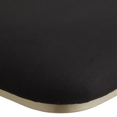 55 Downing Street Metal Swivel Bar Stool Champagne Gold 29" High Mid Century Modern Black Cushion With Backrest Footrest For Kitchen Counter Island 5 55 Downing Street Metal Swivel Bar Stool Champagne Gold 29" High Mid Century Modern Black Cushion With Backrest Footrest For Kitchen Counter Island - Image 3