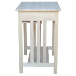 International Concepts Mission Computer Stand Unfinished -Luxe Living Interiors Shop GUEST d9569d42 2f0e 4517 8eb9 182af9498152