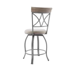 Carter Swivel Metal Counter Stool Pewter - Powell 11 Carter Swivel Metal Counter Stool Pewter - Powell -Luxe Living Interiors Shop GUEST d9693b2a 7d7d 40ea abd6 ea3c8c41dee0