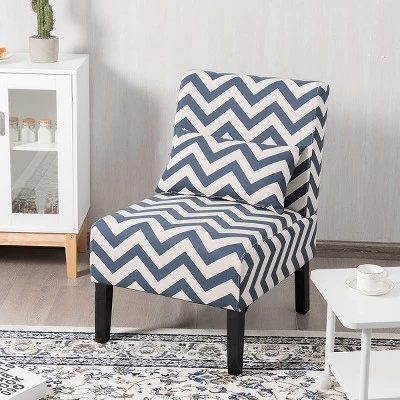 Costway Armless Accent Leisure Chair With Lumbar Pillow 4 Costway Armless Accent Leisure Chair With Lumbar Pillow - Image 2