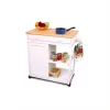 Wood Catskill Preston Hollow White Kitchen Cart With Butcher Block In White - Catskill Craftsmen -Luxe Living Interiors Shop GUEST da1d1ee2 c53e 47d3 ac95 5d455ba23c05