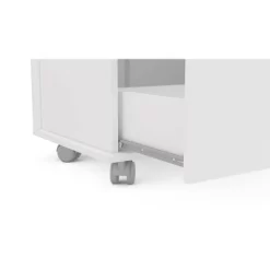 Damasco 2 Drawer File Cabinet White - Polifurniture