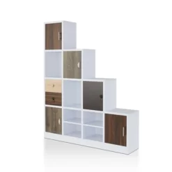 61.5" Hirsch Contemporary Bookcase White - HOMES: Inside + Out -Luxe Living Interiors Shop GUEST db0b8c02 6e9d 4fd3 8e90 0376e42ba7fb