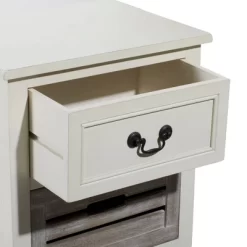 Farmhouse Wooden Side Table White - Olivia & May 15 Farmhouse Wooden Side Table White - Olivia & May -Luxe Living Interiors Shop GUEST db4a8e45 2bb4 4dfd a7d4 3e06a391a26e